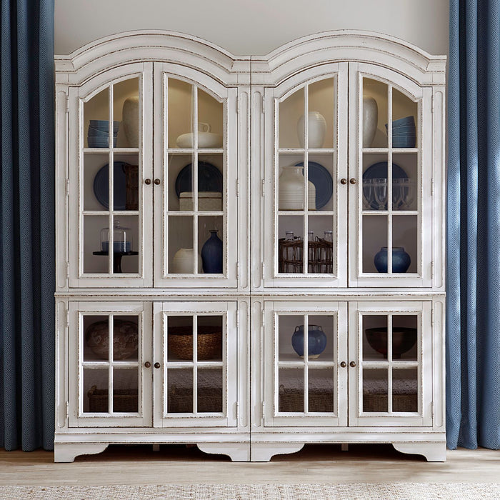 Magnolia Manor - 2 Piece Bunching Cabinet Set - White