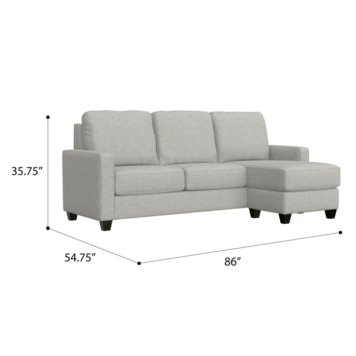 Dawson - Reconfigurable Chaise Sectional - Pebble Gray