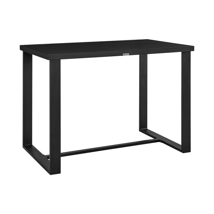 Alegria - Outdoor Patio Bar Height Dining Table - Black