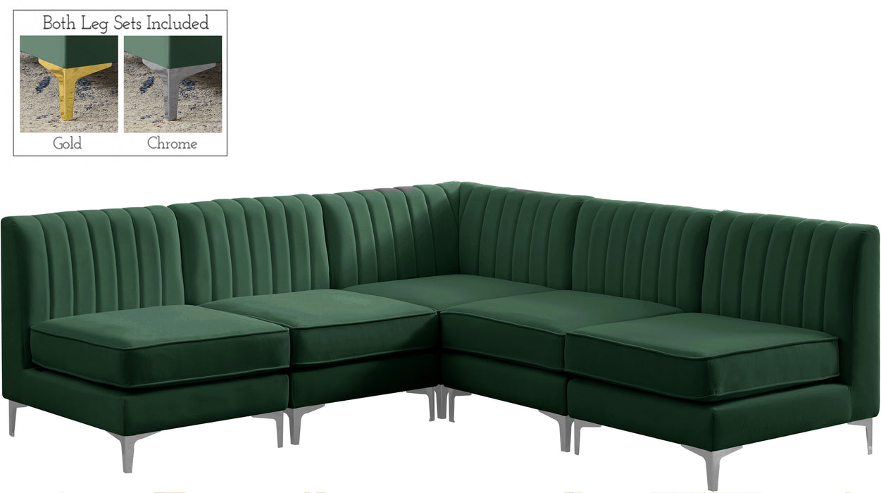 Alina - 5 Piece Armless Sectional