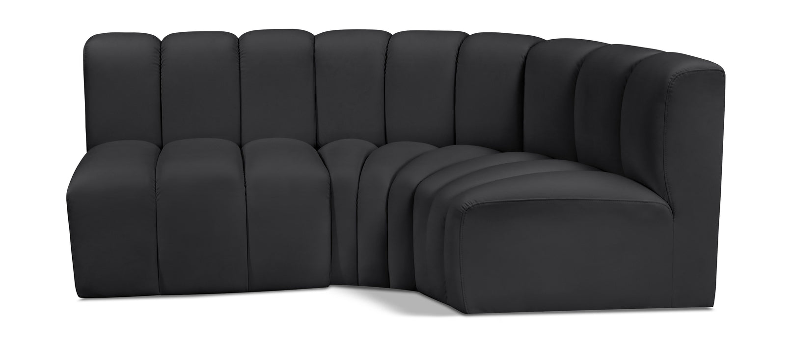 Arc - Faux Leather 3 Piece Sofa