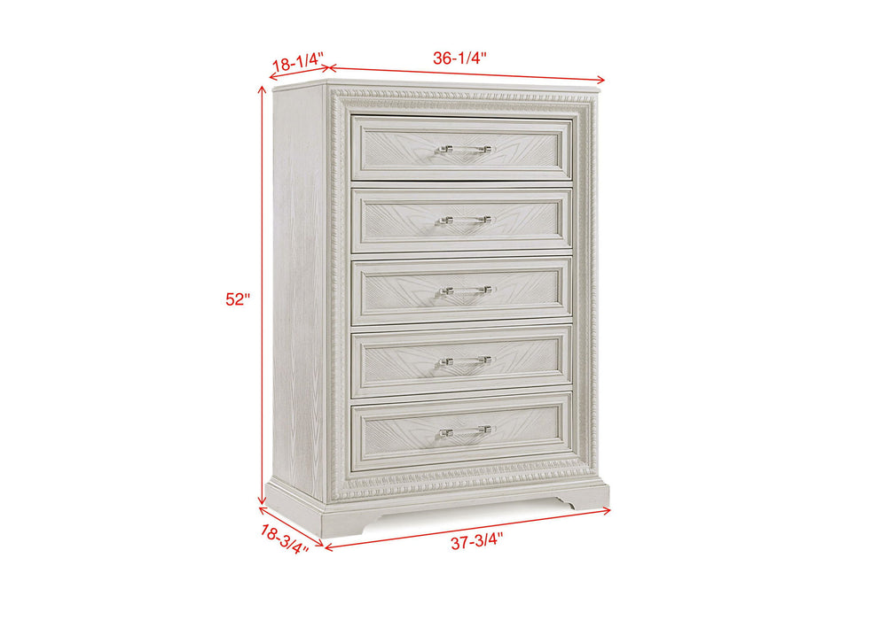 Alexandria - Accent Chest - White