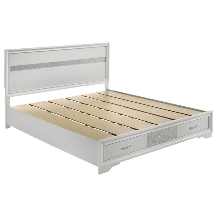 Miranda - Storage Wood Panel Bed