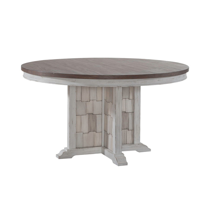 River Place - Pedestal Table - White