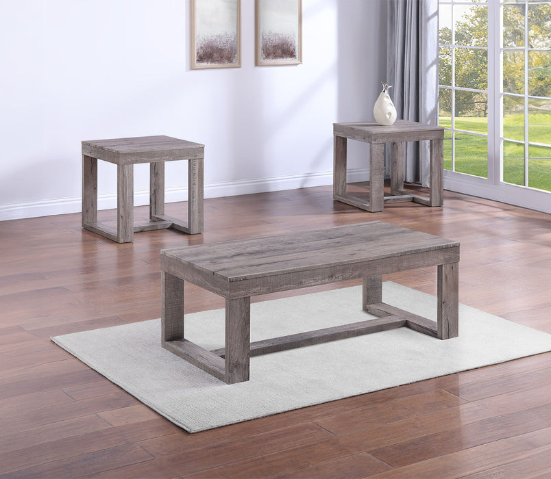 Knott - Table Set (Coffee & 2 End Tables) - Light Brown