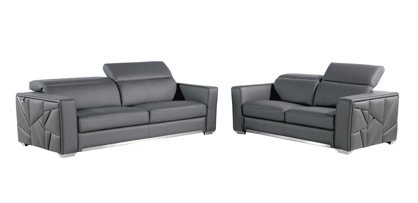 1120 - Leather Living Room Set