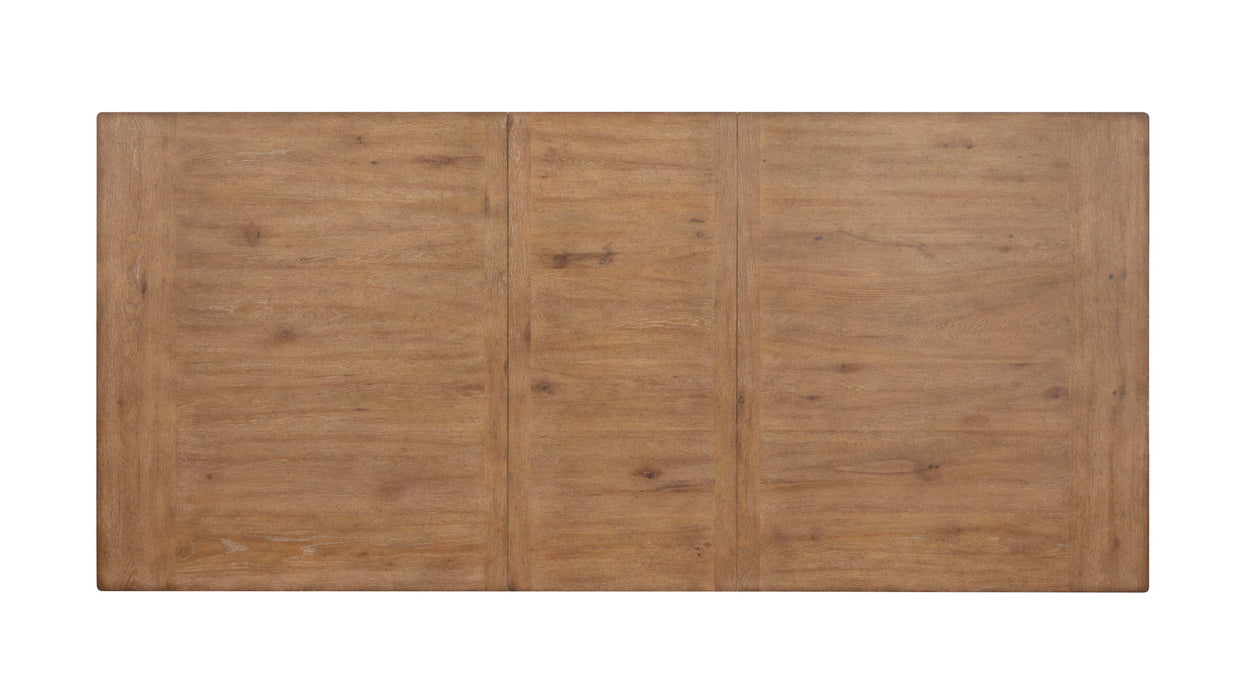 Kingston - Extendable Trestle Dining Table - Whisper White And Cerused Nutmeg