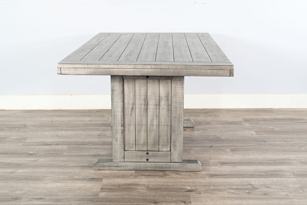 Alpine - Wood Breakfast Nook 3 Piece Dining Set - Gray