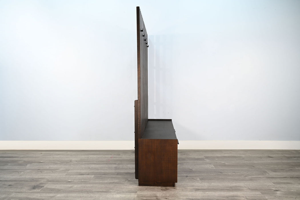 Eliza - Hall Tree With Bench - Tobacco Leaf