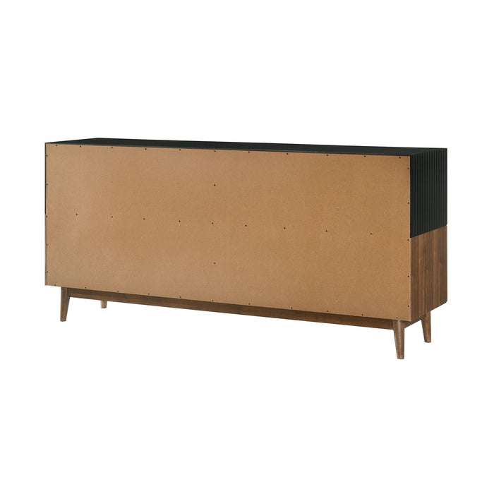Amigo - Veneer Buffet - Black / Walnut