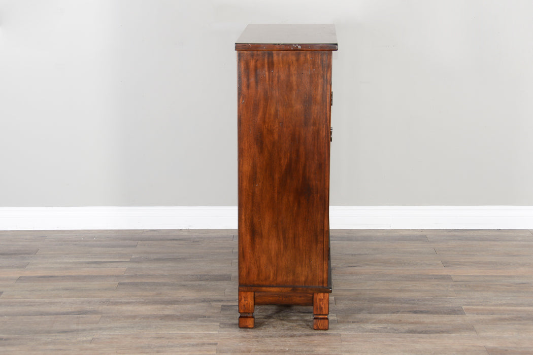 Santa Fe - Traditional Wood Bookcase - Dark Chocolate