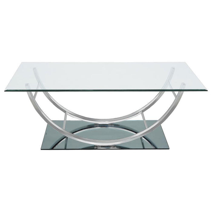 Danville - Rectangular U-Shaped Glass Top Table