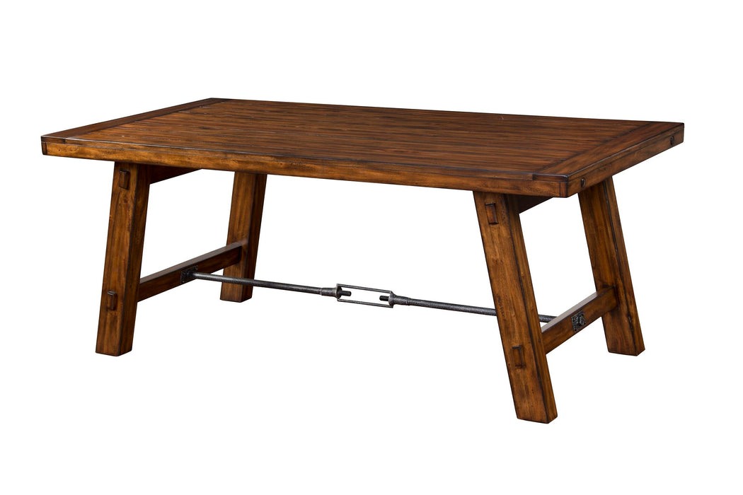 Tuscany - Dining Table With Turn Buckle - Vintage Mocha