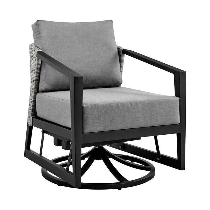 Palma - Outdoor Patio Swivel Lounge Chair - Gray