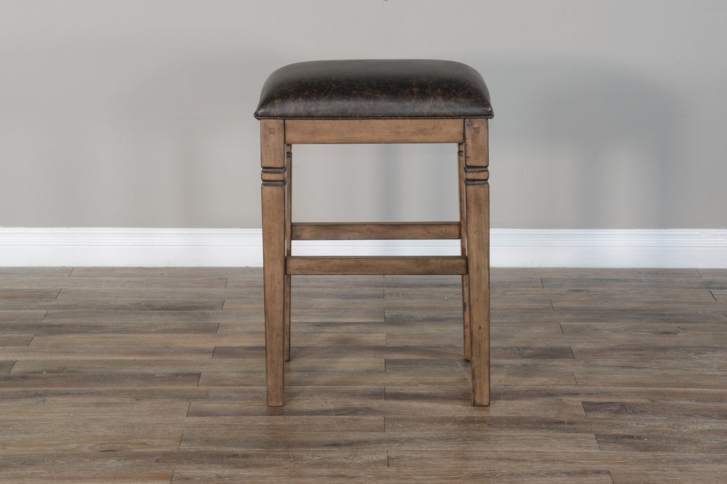 Doe Valley - Backless Stool With Cushion Seat - Buckskin