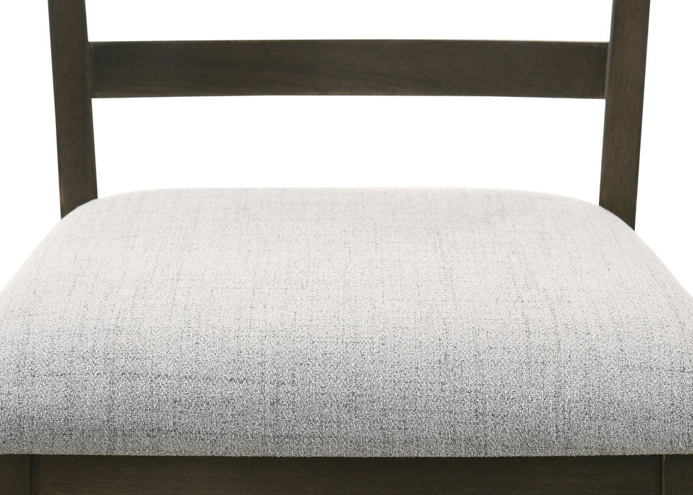 Oakly - Counter Height Chair (Set of 2) - Pearl Silver / Charcoal