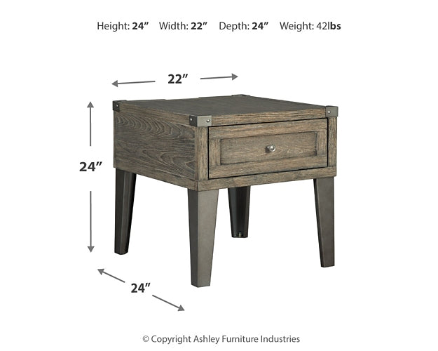 Chazney Coffee Table with 2 End Tables