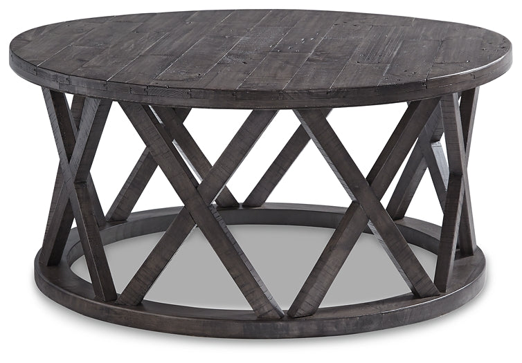 Sharzane Coffee Table with 2 End Tables