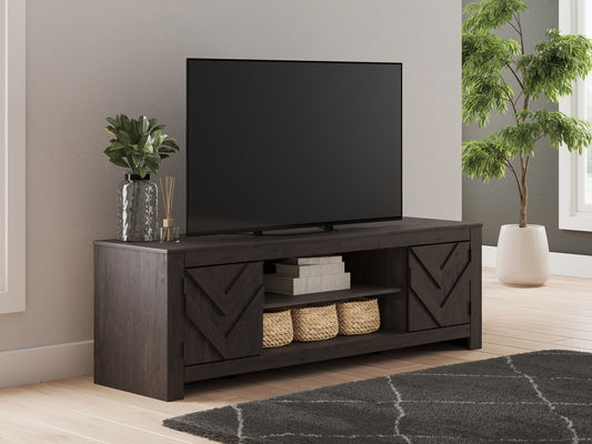 Cayboni LG TV Stand w/Fireplace Option