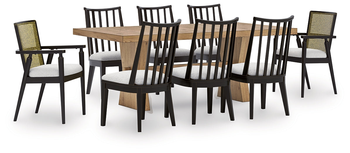 Galliden Dining Table and 8 Chairs