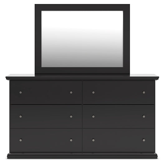 Maribel Queen Panel Bed, Dresser and Mirror